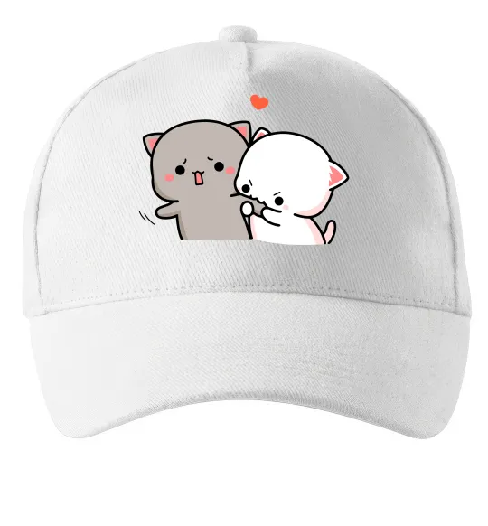 Кепка Котики Goma and Peach Белый фото