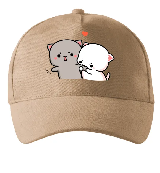 Кепка Котики Goma and Peach Песочный фото