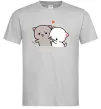 Мужская футболка Котики Goma and Peach Серый фото