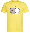 Мужская футболка Котики Goma and Peach Лимонный фото
