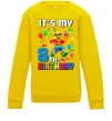 Дитячий світшот Lego 8 Birthday Сонячно жовтий фото