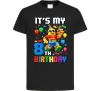 Дитяча футболка Lego 8 Birthday Чорний фото