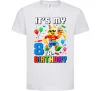 Дитяча футболка Lego 8 Birthday Білий фото