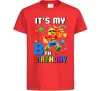 Дитяча футболка Lego 8 Birthday Червоний фото