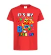 Детская футболка Lego 8 Birthday Красный фото