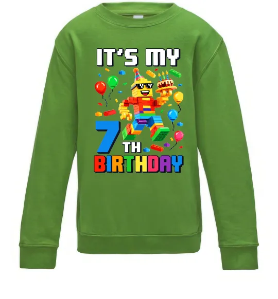 Дитячий світшот Lego 7 Birthday Лаймовий фото