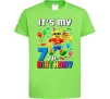 Дитяча футболка Lego 7 Birthday Лаймовий фото