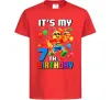 Дитяча футболка Lego 7 Birthday Червоний фото