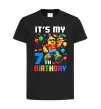 Детская футболка Lego 7 Birthday Черный фото