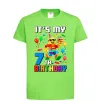 Детская футболка Lego 7 Birthday Лаймовый фото
