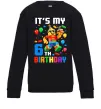 Дитячий світшот Lego 6 Birthday Чорний фото
