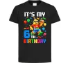 Дитяча футболка Lego 6 Birthday Чорний фото