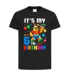 Дитяча футболка Lego 6 Birthday Чорний фото