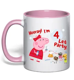 Чашка з кольоровою ручкою