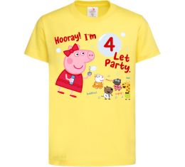 Дитяча футболка Свинка Пеппа Мені 4 роки Дитяча футболка Свинка Пеппа Мені 4 роки