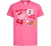 Дитяча футболка Свинка Пеппа Мені 2 роки Яскраво-рожевий фото