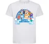 Дитяча футболка Bluey Happy Birthday Білий фото