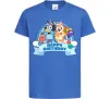 Дитяча футболка Bluey Happy Birthday Яскраво-синій фото