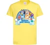 Дитяча футболка Bluey Happy Birthday Лимонний фото