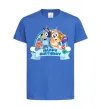Дитяча футболка Bluey Happy Birthday Яскраво-синій фото