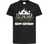 Дитяча футболка Fortnite Happy Birthday 10 Чорний фото