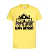 Детская футболка Fortnite Happy Birthday 10 Лимонный фото