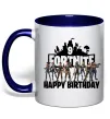 Чашка з кольоровою ручкою Fortnite Happy Birthday 9 Глибокий темно-синій фото