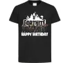 Дитяча футболка Fortnite Happy Birthday 8 Чорний фото