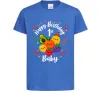 Детская футболка Hey bear happy birthday 1 Ярко-синий фото