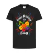 Детская футболка Hey bear happy birthday 1 Черный фото