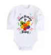 Дитячий бодік Hey bear happy birthday 1 Білий фото