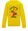 Детский Свитшот Hey bear happy birthday 1 Солнечно желтый фото