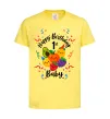 Детская футболка Hey bear happy birthday 1 Лимонный фото