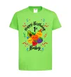 Детская футболка Hey bear happy birthday 1 Лаймовый фото