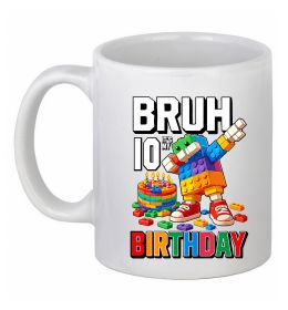 Чашка керамическая Lego 10 birthday bruh