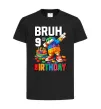 Дитяча футболка Lego 9 Birthday bruh Чорний фото