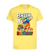 Дитяча футболка Lego 8 Birthday bruh Лимонний фото
