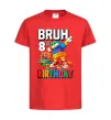 Дитяча футболка Lego 8 Birthday bruh Червоний фото