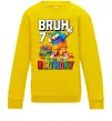Дитячий світшот Lego 7 Birthday bruh Сонячно жовтий фото