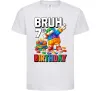 Дитяча футболка Lego 7 Birthday bruh Білий фото