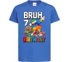 Дитяча футболка Lego 7 Birthday bruh Яскраво-синій фото