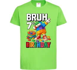 Дитяча футболка Lego 7 Birthday Чорний фото