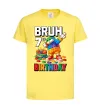 Дитяча футболка Lego 7 Birthday bruh Лимонний фото