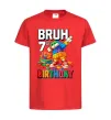 Дитяча футболка Lego 7 Birthday bruh Червоний фото