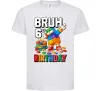 Дитяча футболка Lego 6 Birthday bruh Білий фото
