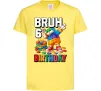 Дитяча футболка Lego 6 Birthday bruh Лимонний фото