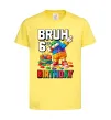 Дитяча футболка Lego 6 Birthday bruh Лимонний фото