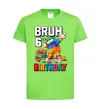 Дитяча футболка Lego 6 Birthday bruh Лаймовий фото