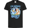Дитяча футболка 6 Birthday Bluey Чорний фото