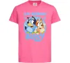 Дитяча футболка 6 Birthday Bluey Яскраво-рожевий фото
